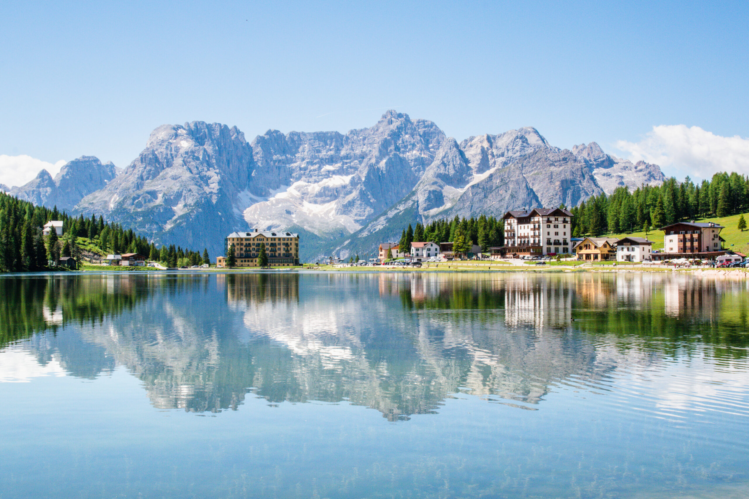 Dolomites mountains summer